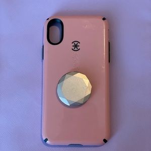 Speck Brand iPhone X Case with Pop Socket